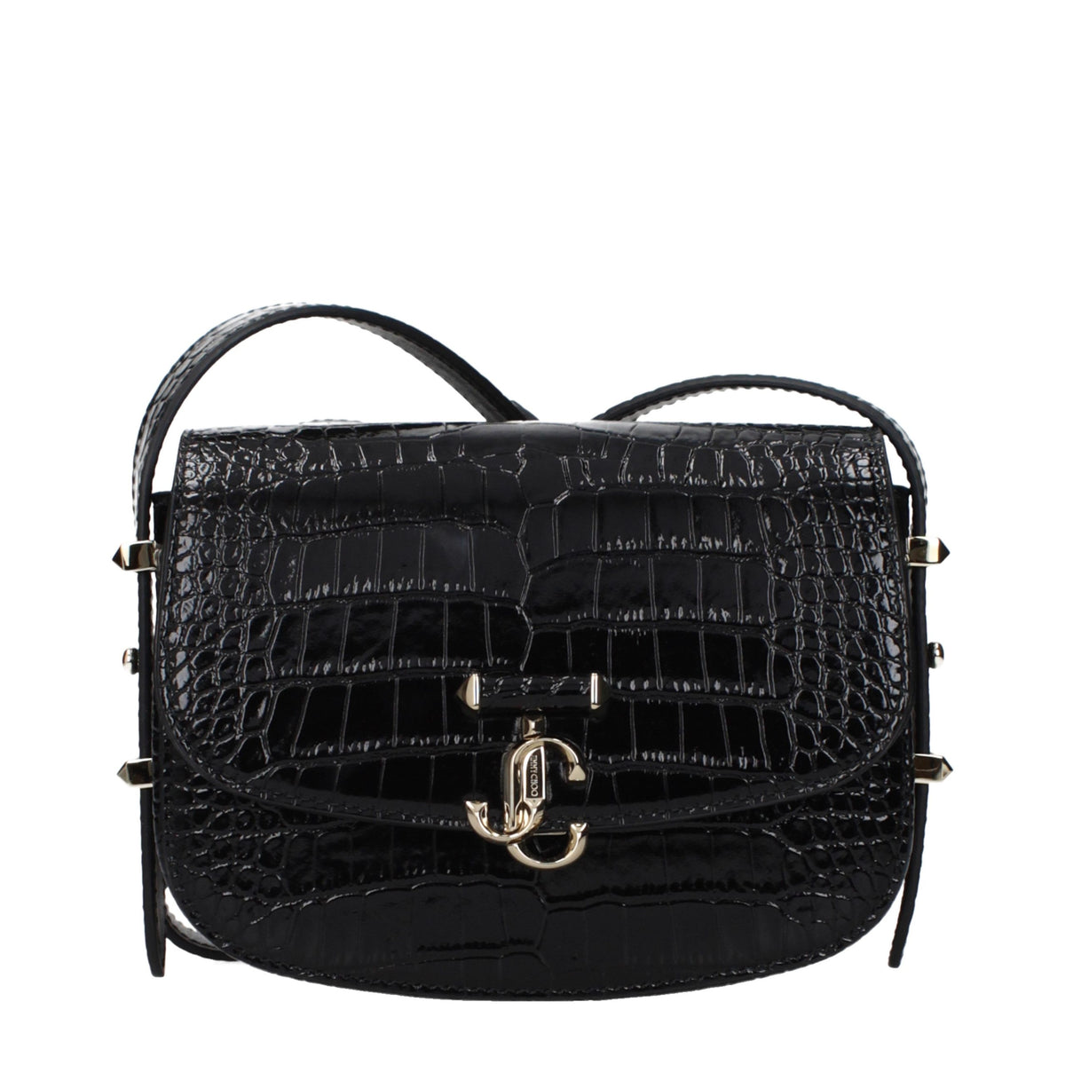 Jimmy Choo Zwart Leren Crossbody Tas