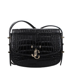 Jimmy Choo Zwart Leren Crossbody Tas