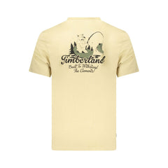 Timberland Beige Cotton Men's T-Shirt