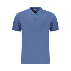 Rifle Blue Cotton Men's Polo Shirt