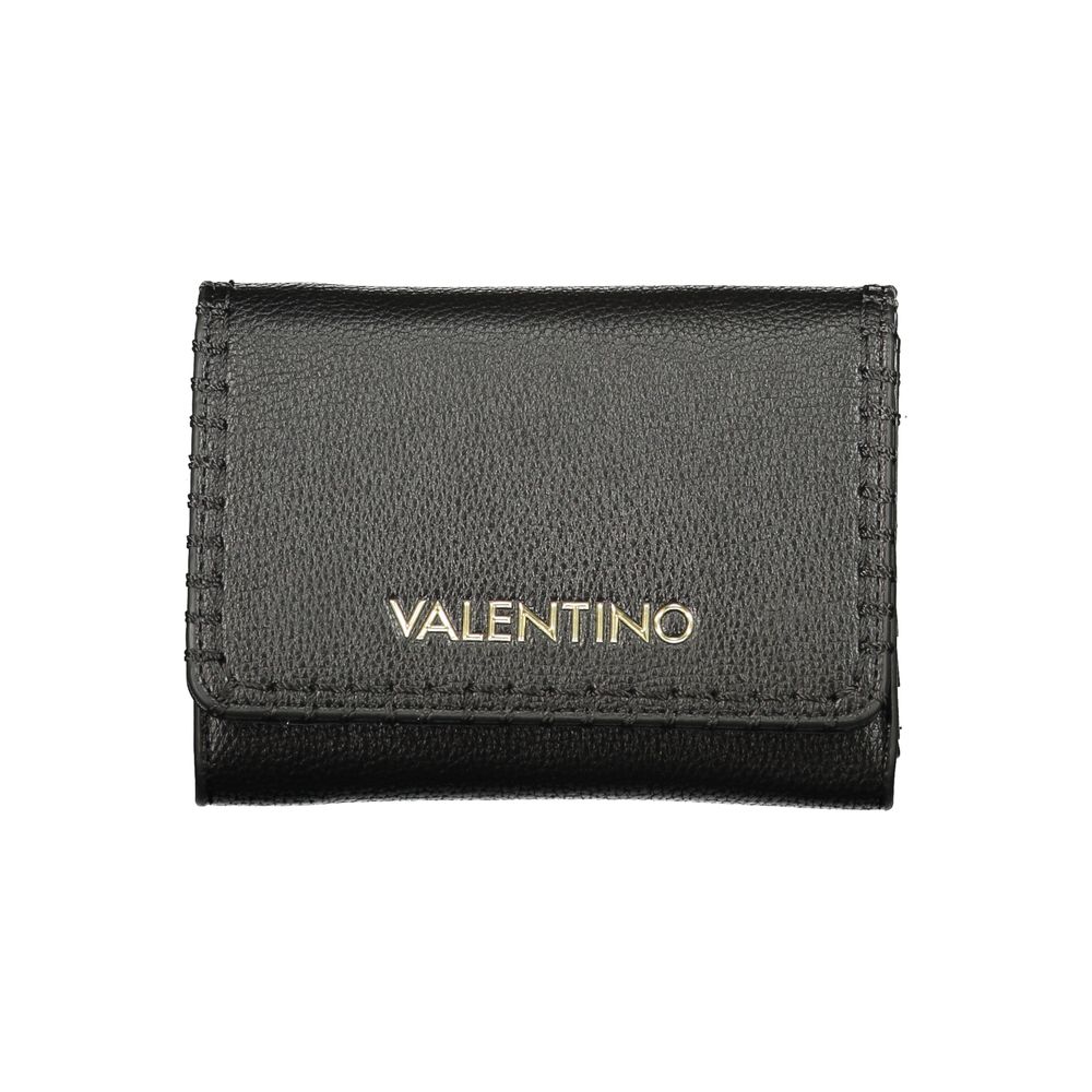 Mario Valentino Black Polyurethane Women's Wallet