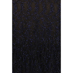 Giorgio Armani blauwe polyamide cocktailjurk