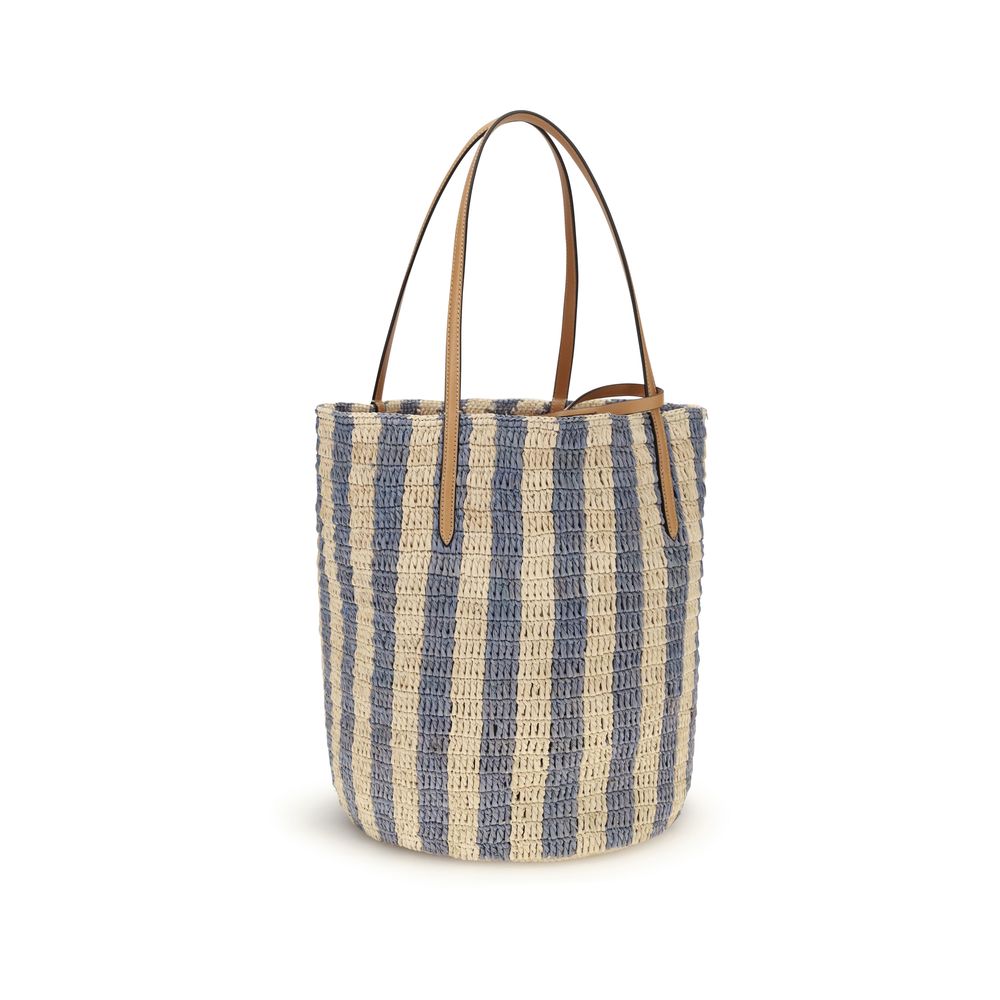 Valentino Garavani Veelkleurige Raffia Buideltas
