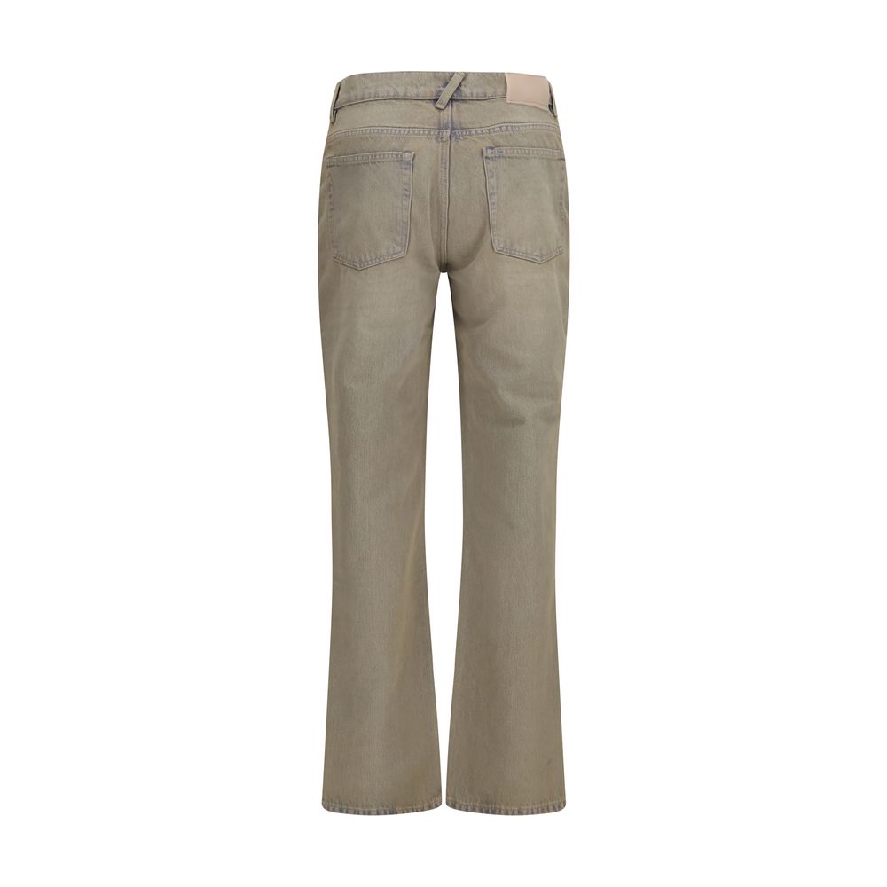 Our Legacy Tweekleurige Katoenen Bootcut Jeans