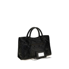 Balenciaga Black Lamb Ovis Aries Aries Handbag