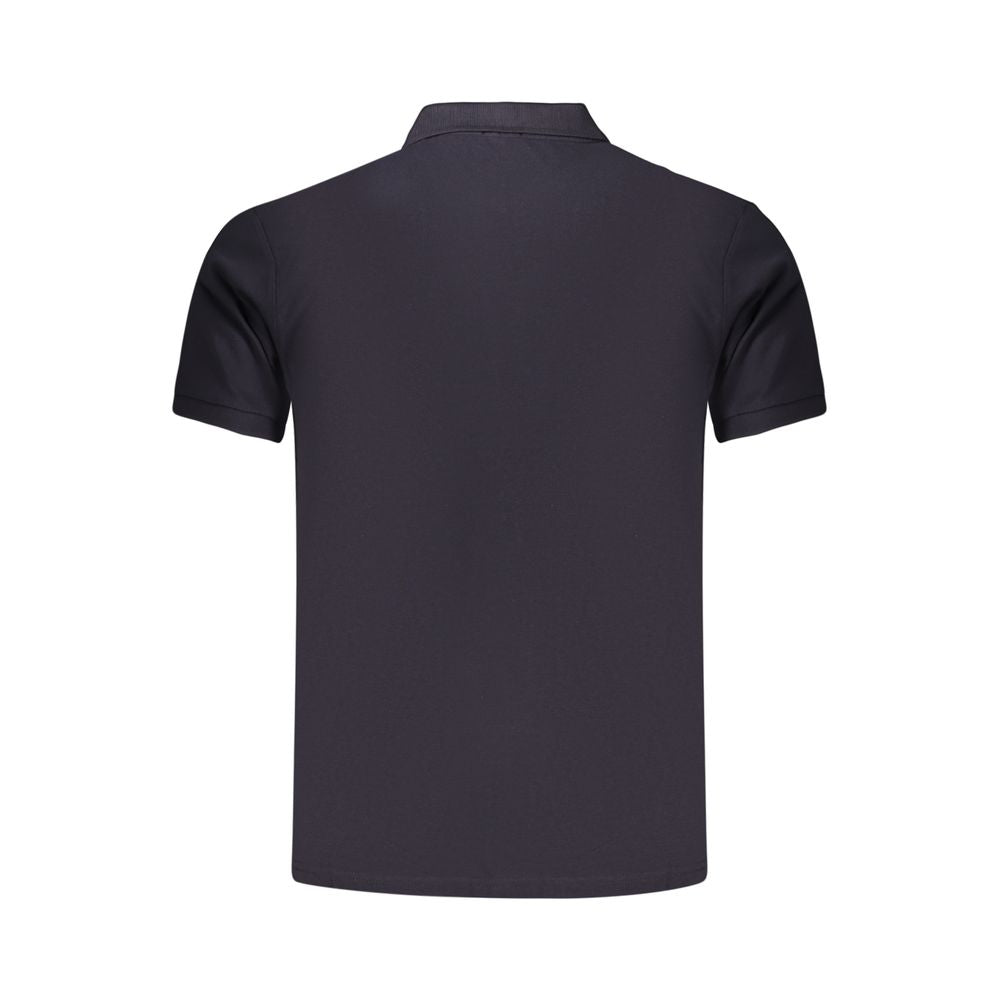 Rifle blauwe katoenen polo voor heren