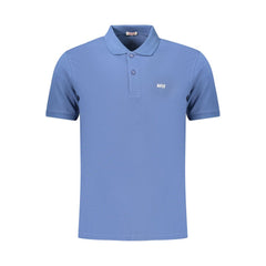 Rifle Blue Cotton Men's Polo Shirt