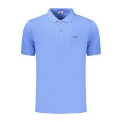 Rifle blauwe katoenen polo voor heren