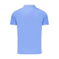Rifle blauwe katoenen polo voor heren
