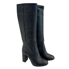 Borbonese Black Leather Women Boot
