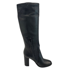 Borbonese Black Leather Women Boot
