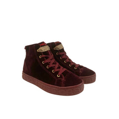 Borbonese Rode Stoffen Dames Sneaker