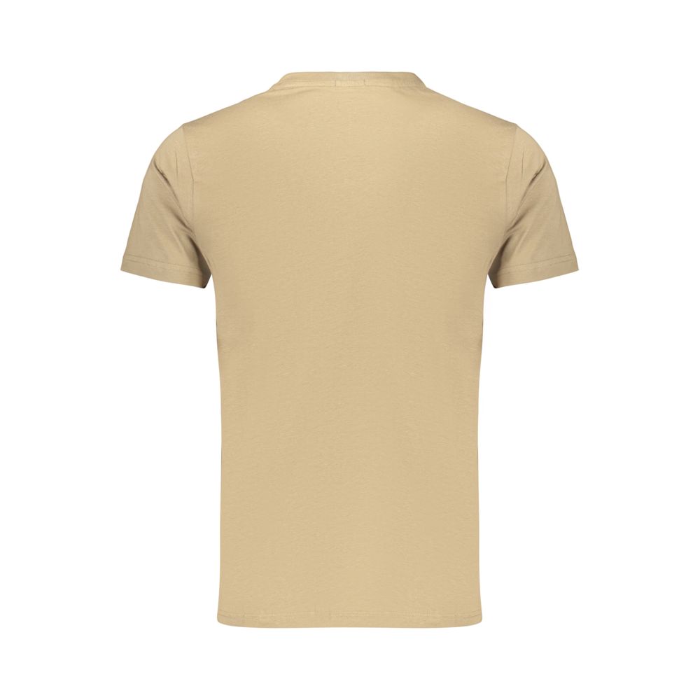 Riflebruin katoenen heren T-shirt