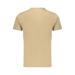 Riflebruin katoenen heren T-shirt