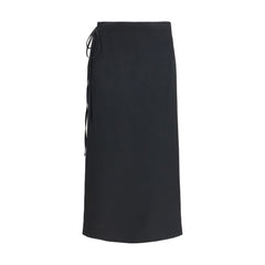 Calvin Klein Zwarte Viscose Lange Rok