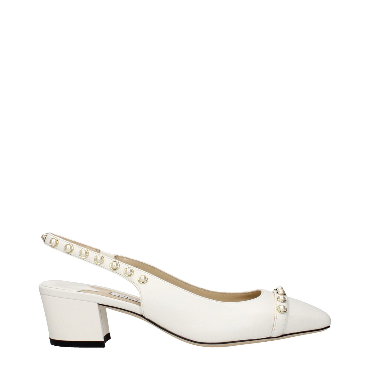 Jimmy Choo White Leather Sandals