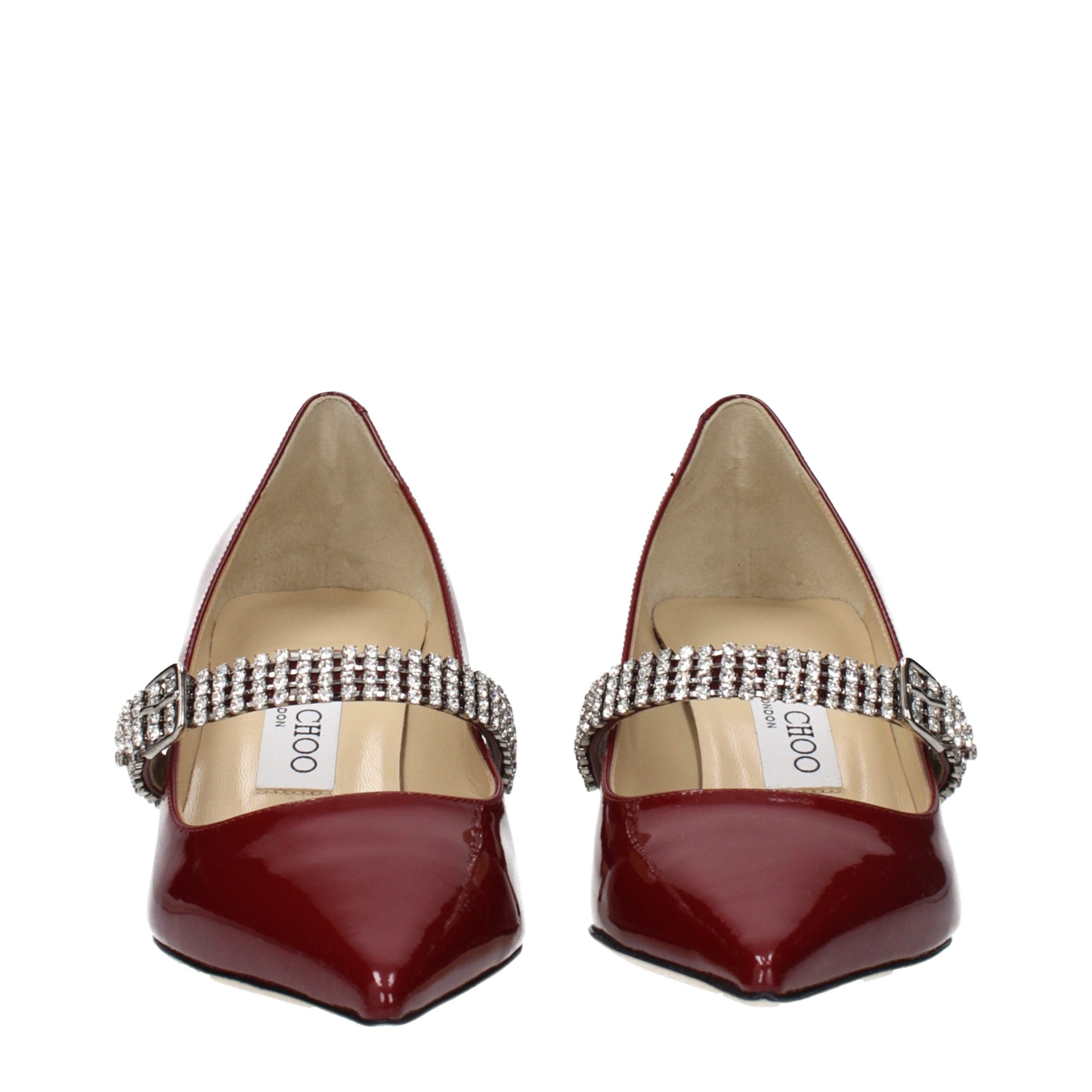 Jimmy Choo Rode Leren Pumps Met Hoge Hak