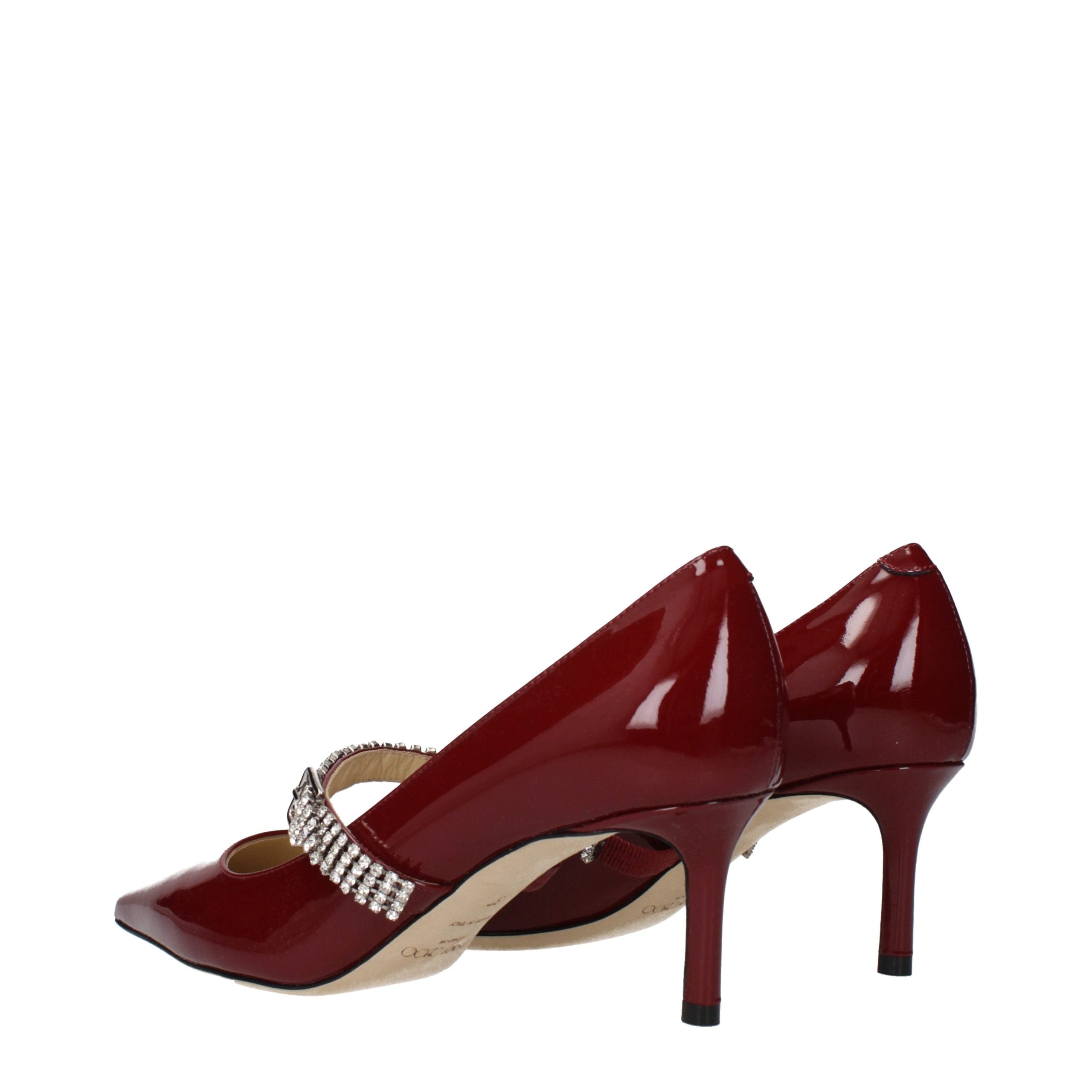 Jimmy Choo Rode Leren Pumps Met Hoge Hak