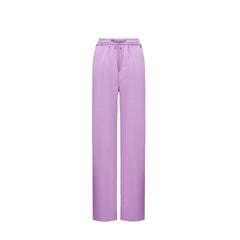 Herno paarse casual broek van polyester