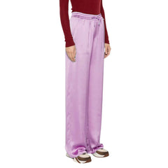 Herno paarse casual broek van polyester