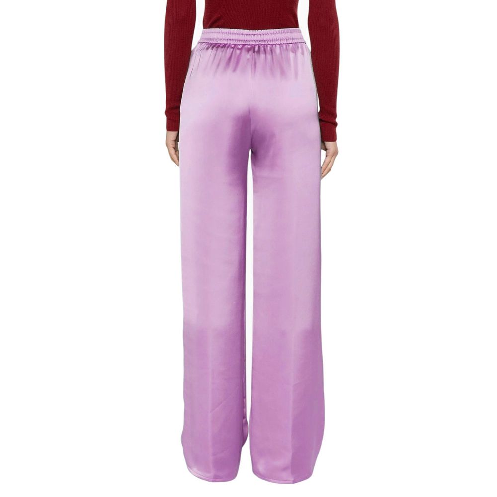 Herno paarse casual broek van polyester