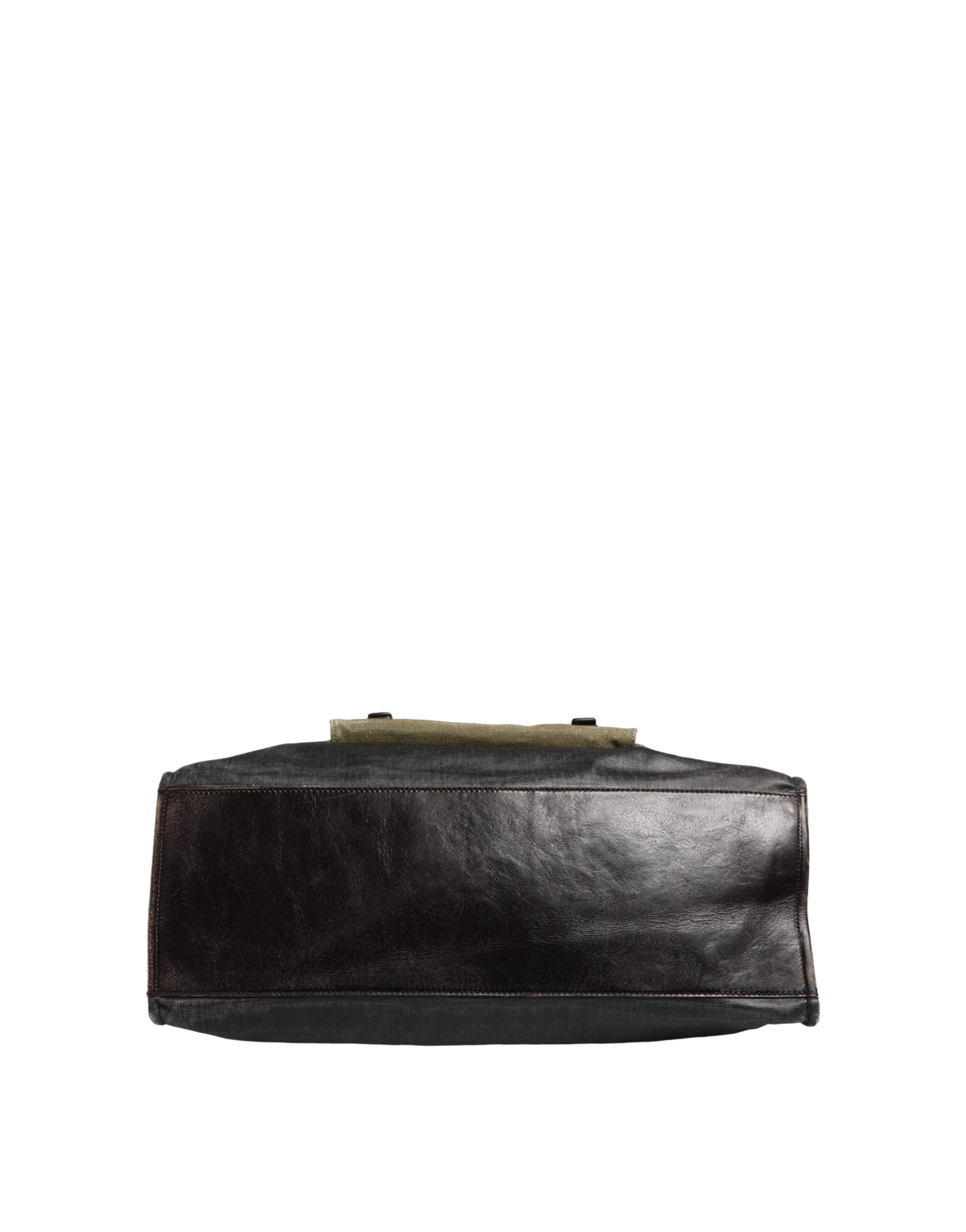 Dolce & Gabbana Militairgroene Two Tone Tote Duffel Schouder Borse Tas