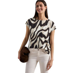 Street One Brown Viscose T-Shirt