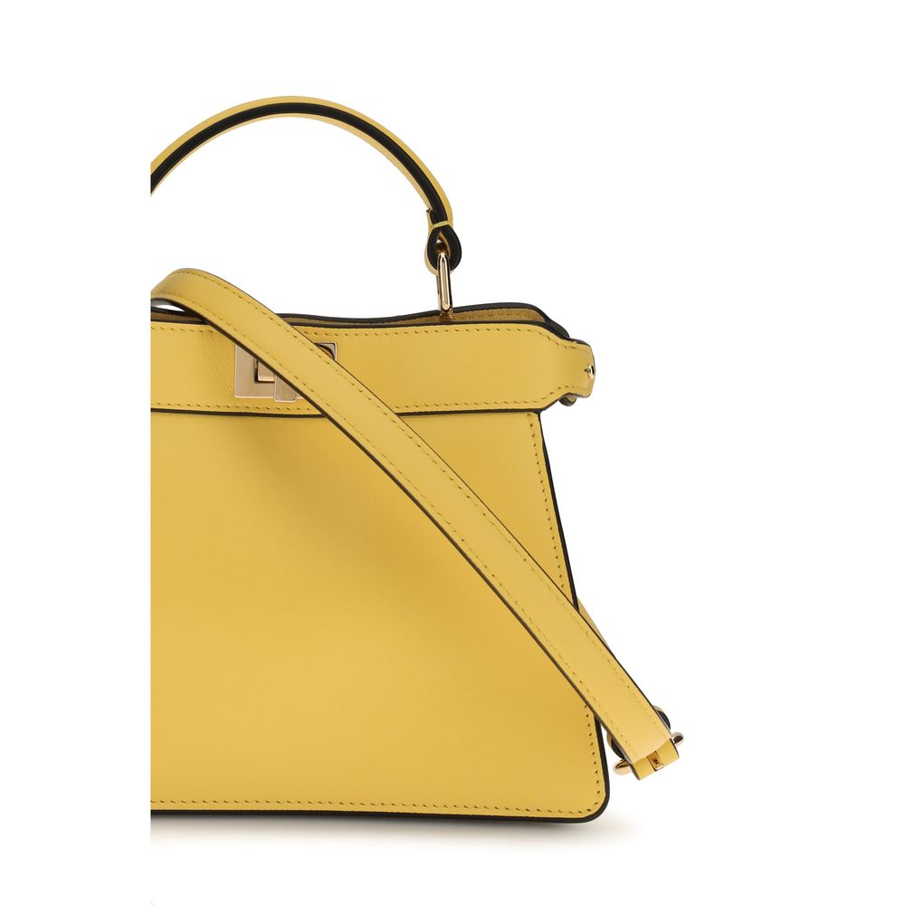 Fendi Bicolor Kalfslederen Bos Taurus Handtas