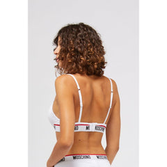 Moschino White Cotton Bra