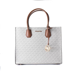 Michael Kors Gray Leather Handbag