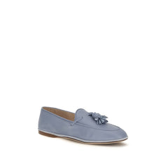 Fratelli Rossetti Blue Calf Leather Bos Taurus Slip-On Loafers