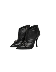 Dolce & Gabbana Zwarte Devotion Gevoerde Laarzen Schoenen met Gesp