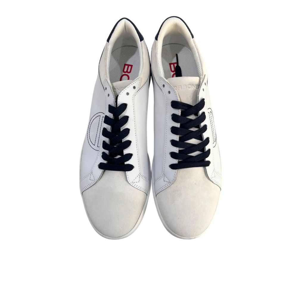 Borbonese Witte Leren Heren Sneaker