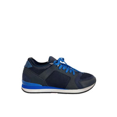 Borbonese blauwe rubberen herensneaker