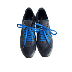 Borbonese blauwe rubberen herensneaker