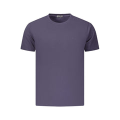 Coveri Moving Blue Cotton Men's T-Shirt