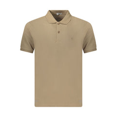 Coveri Moving Brown Cotton Men's Polo Shirt