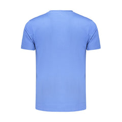 Coveri Moving Blue Cotton Men's T-Shirt