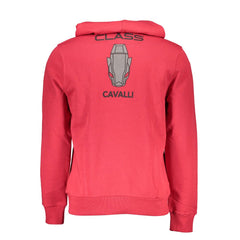 Cavalli Class Rosso Katoenen Heren Sweatshirt