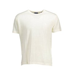 Gant White Linen Men T-Shirt