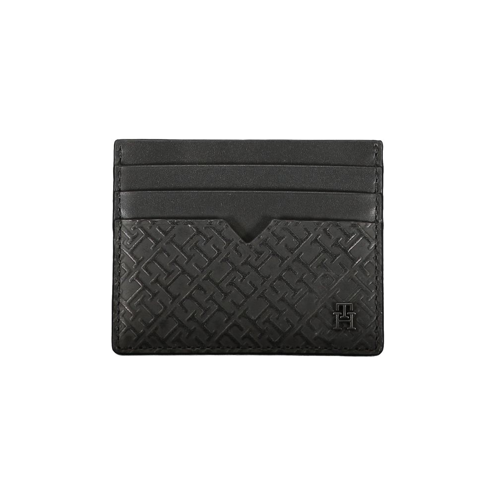 Tommy Hilfiger Zwarte Leren Heren Portemonnee