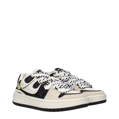 Barrow Beige Leather Sneakers