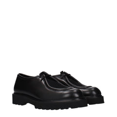 Max Mara Black Leather Oxfords And Derbies
