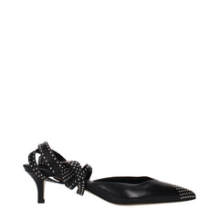 Isabel Marant Zwarte Leren Pumps Met Hoge Hak
