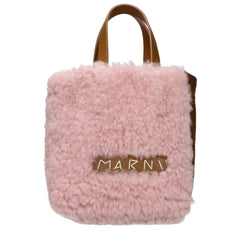Marni Roze Leren Handtas