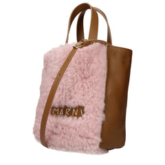 Marni Roze Leren Handtas