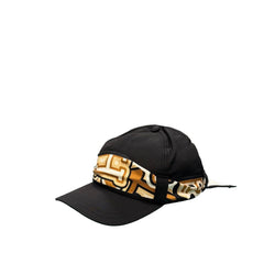 Herno Black Cotton Cap (Baseball Hat)