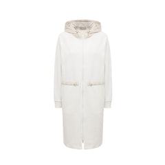 Herno White Cotton Coat