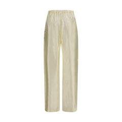Khaite Beige Viscose Casual Pants