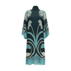 La Double J Blue Silk Casual Dress